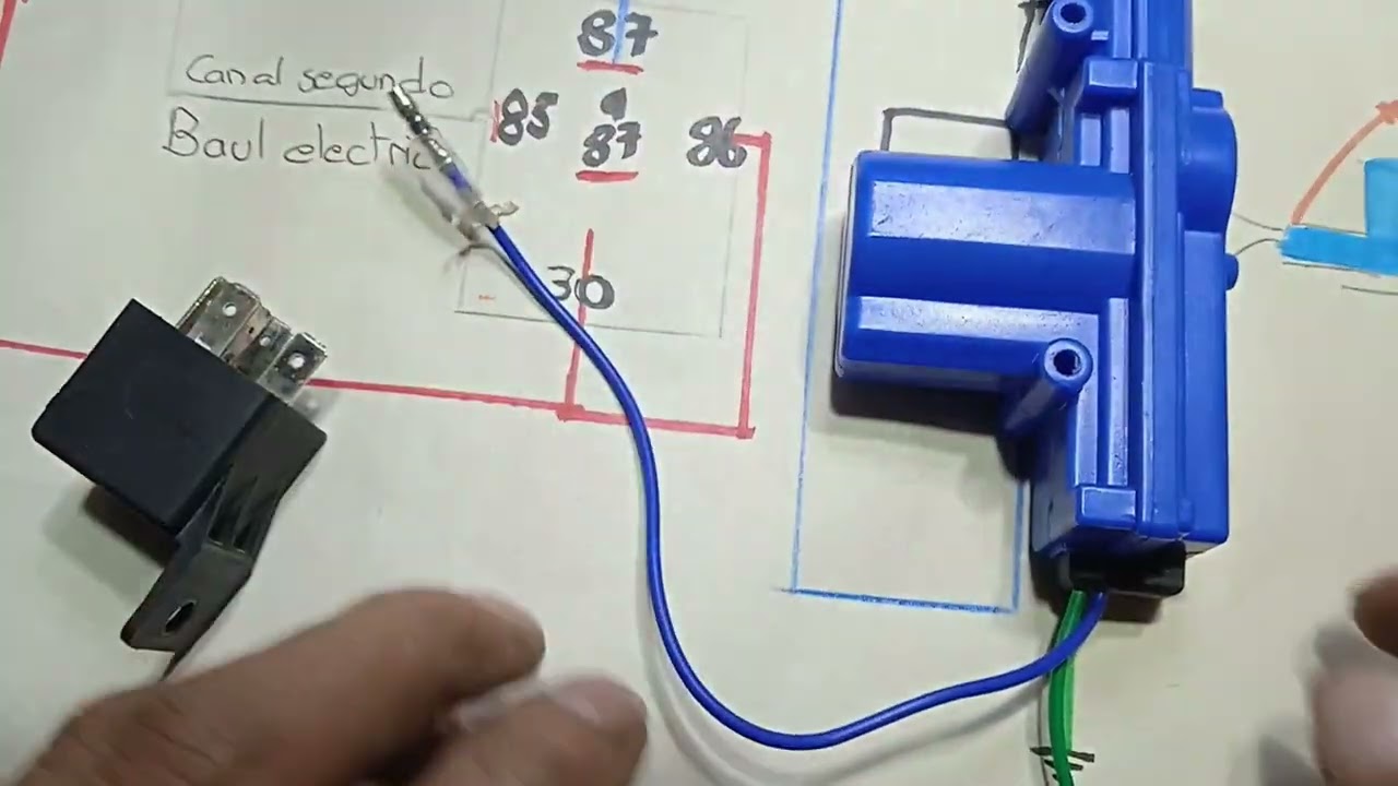 Instalación de apertura de baúl automática. Segundo canal.