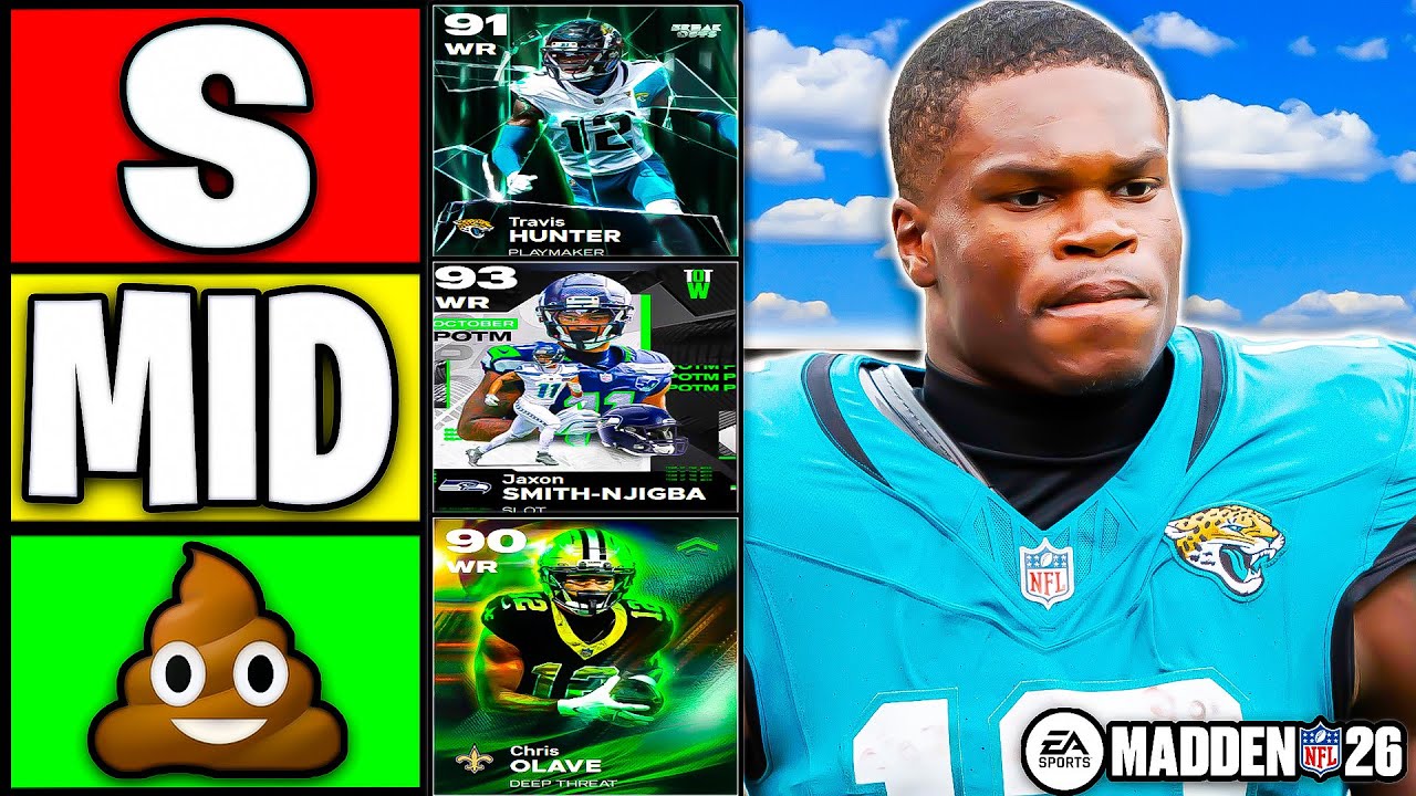 Рейтинг лучших принимающих в Madden 26 Ultimate Team