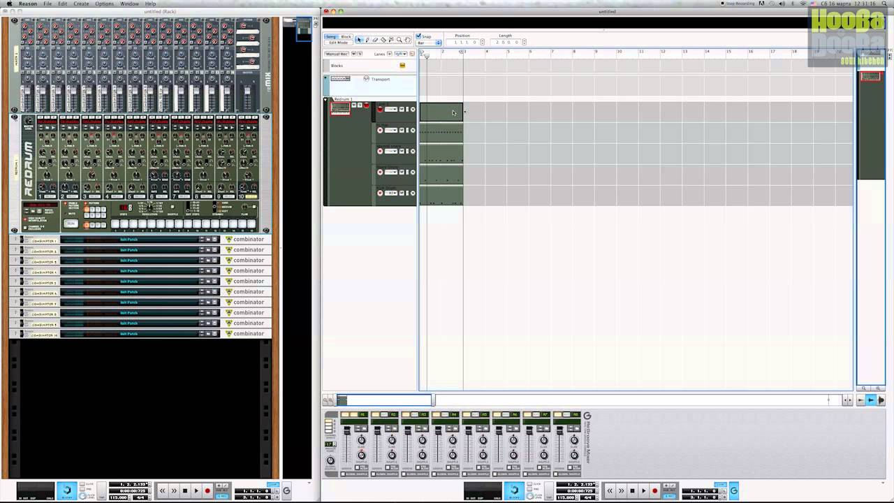 3. Основы Reason - ReGroove Mixer @ HooBa DooBa SK