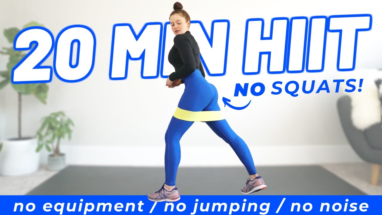20 MIN KNEE-FRIENDLY HIIT WORKOUT (No Squats, Low Impact Cardio)