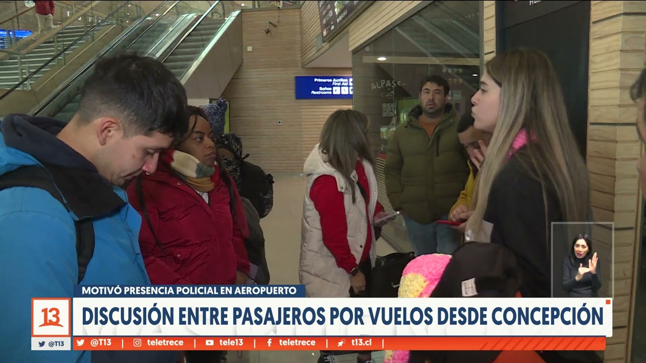 Discusión entre pasajeros por vuelos desde Concepción motivó presencia policial en el aeropuerto