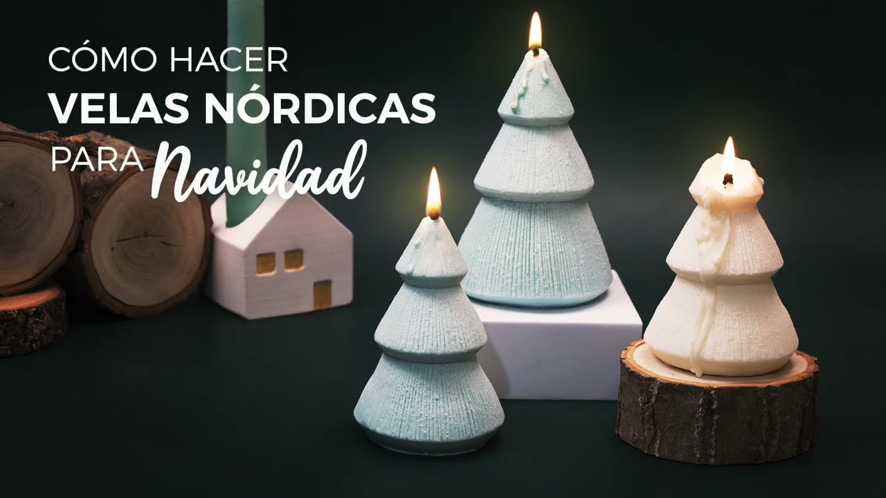 Aprende a crear Velas Nórdicas de Soja para Navidad | Tutorial Fácil y Elegante 🎄✨