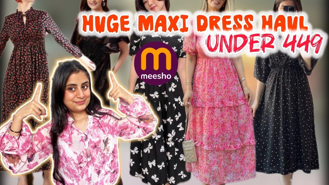 Meesho maxi dress haul 🌼Affordable maxi dress