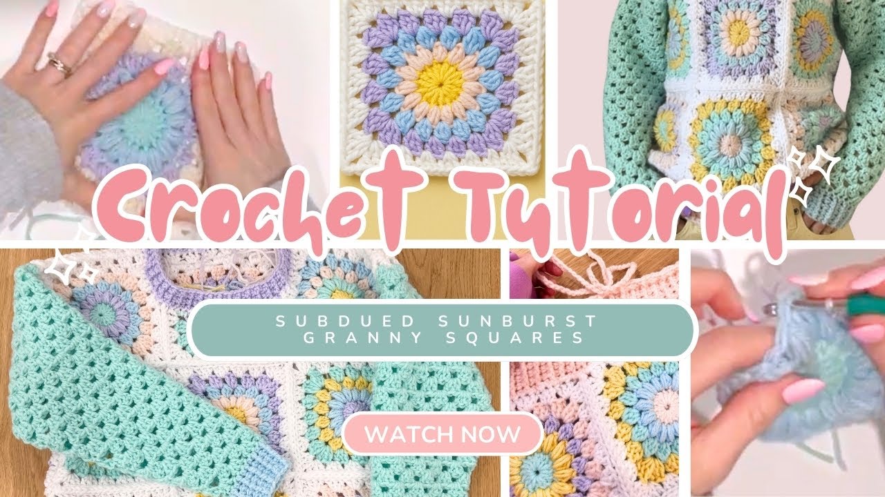 Crochet with me! Make a Sunburst Granny square with Canadian crochet designer Heather MacMichael