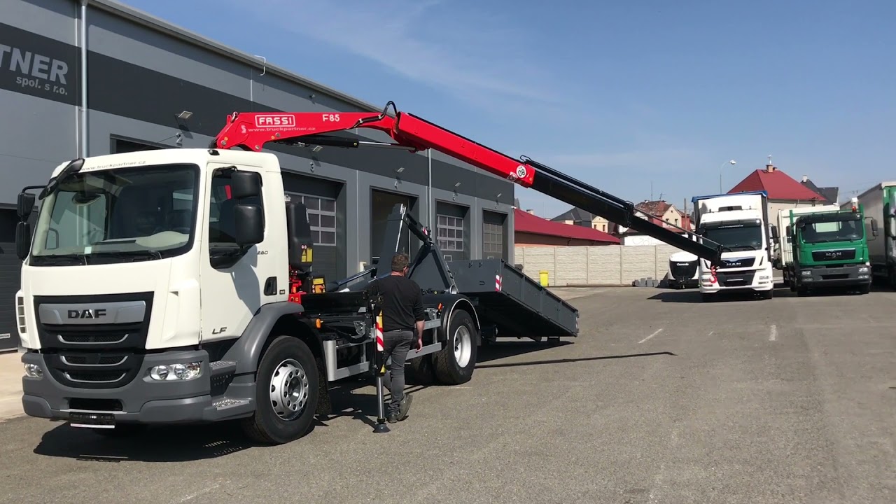 DAF LF 55.260( 18 tun) JEŘÁB+KONTEJNER od TRUCK PARTNER s.r.o.