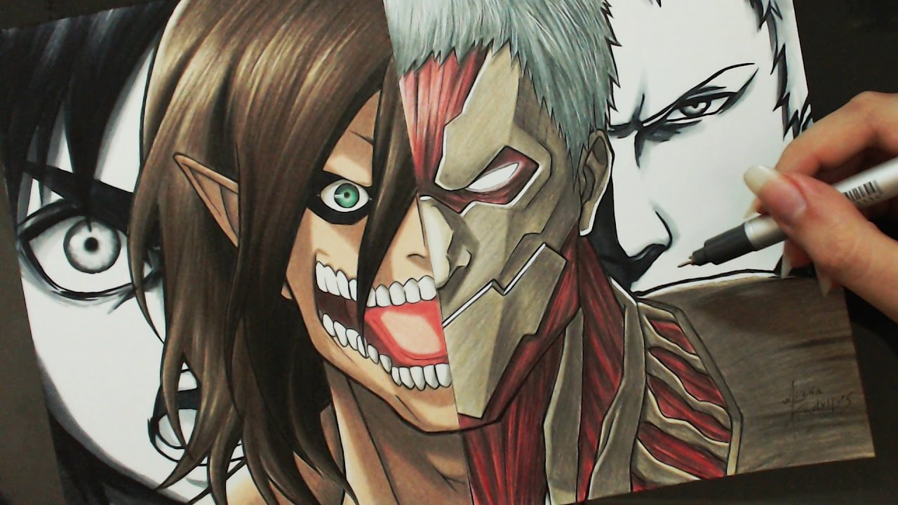 Speed Drawing - Eren | Reiner (Shingeki no Kyojin)