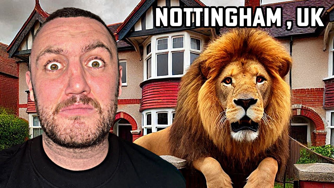 Visiting A Man Who Keeps REAL Lions In His Garden!