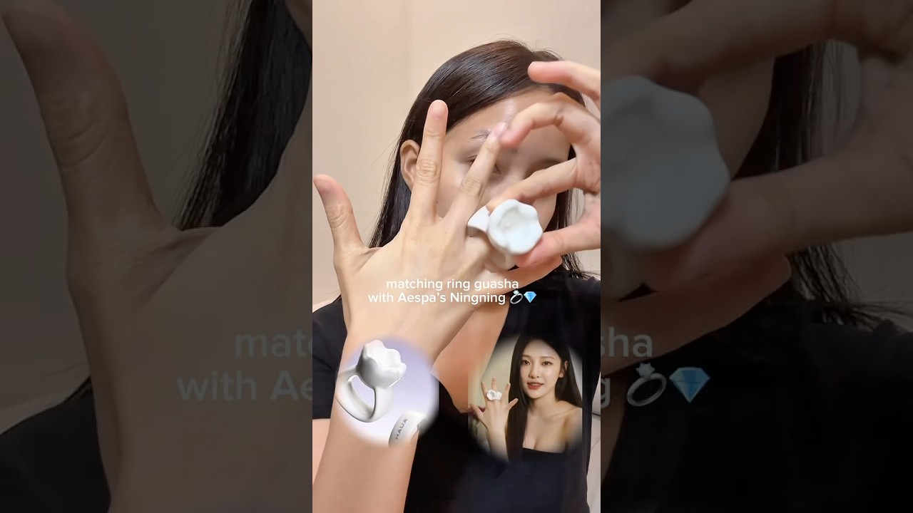 Been obsessed with the ring gua sha used by Aespa’s Ningning 🤍 