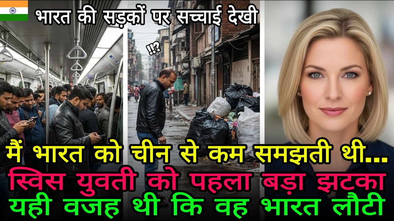 स्विस युवती भारत में पहले दिन हैरान! वही वजह जिसने उसे वापस खींच लाया!