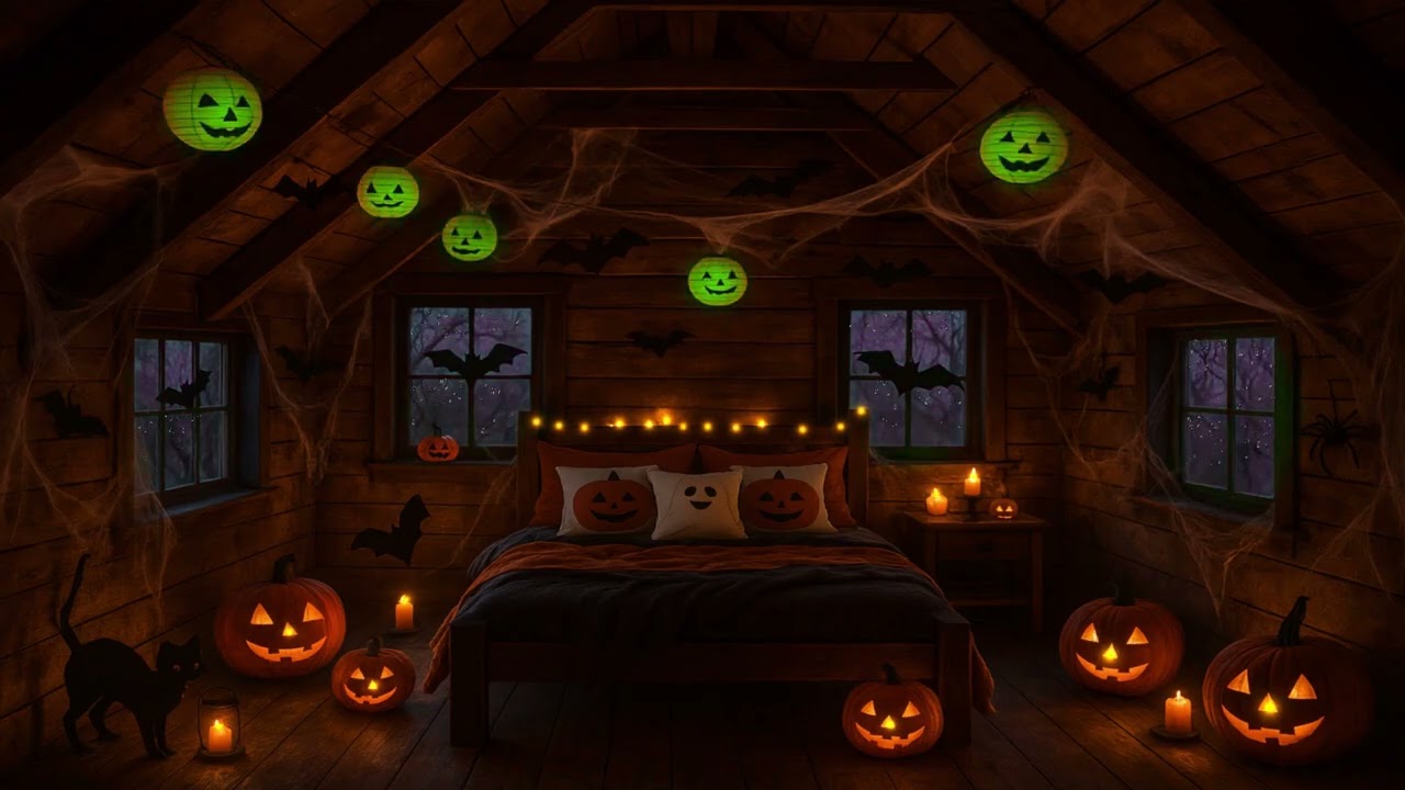 Ambience 🎃 The Halloween Bedroom