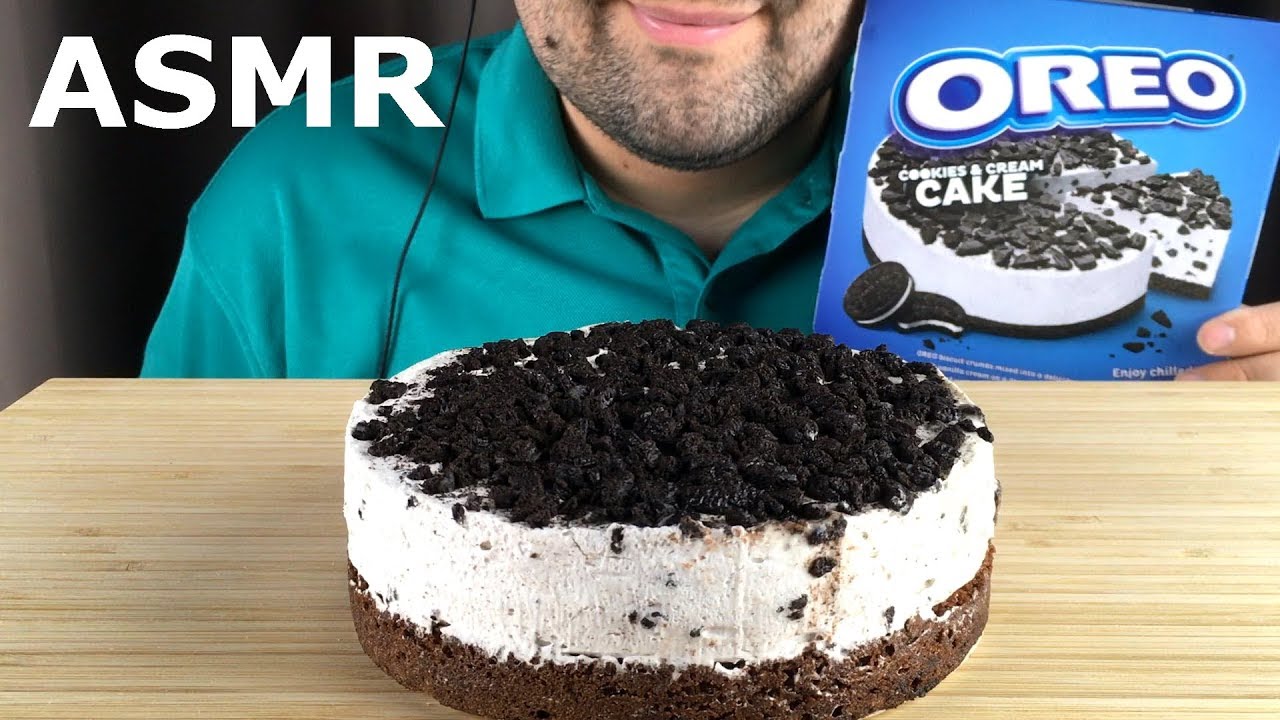 ASMR OREO CAKE (Eating Sounds) Mukbang *NO TALKING*