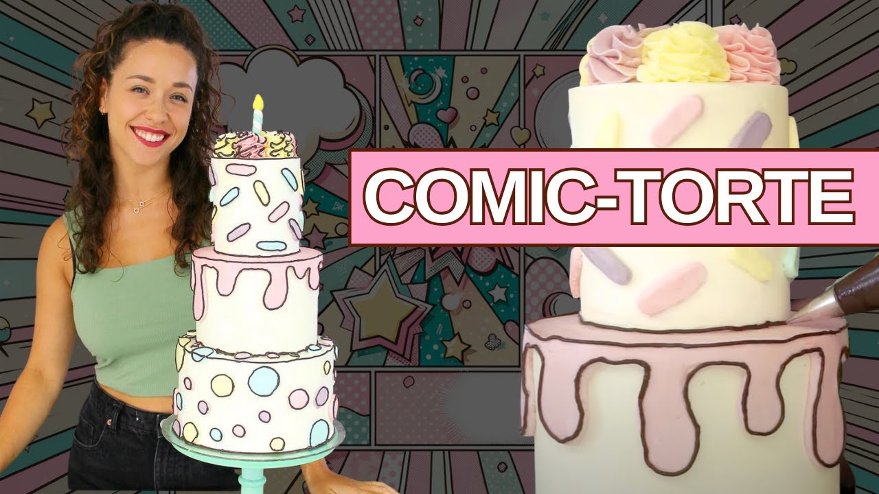 Verr&uuml;ckte COMIC-TORTE Kreation! 🎂✨ Einfaches Tutorial & Tipps