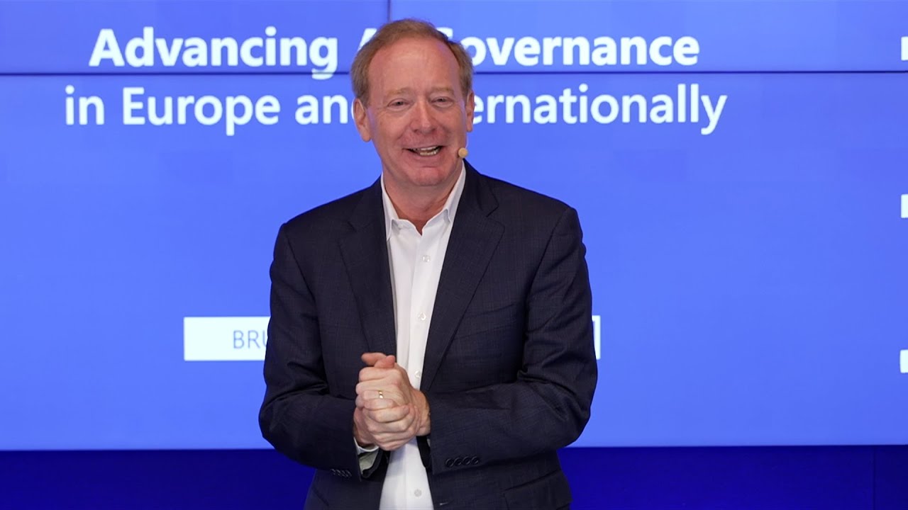 Microsoft Vice Chair & President Brad Smith on Advancing AI Governance in Europe and Internationally
