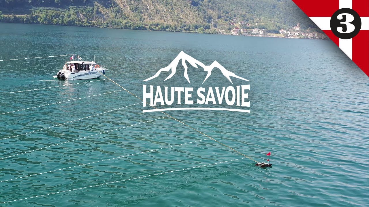 PECHE A LA TRAINE OMBLES ET BROCHETS AU LAC LEMAN ( haute savoie france )