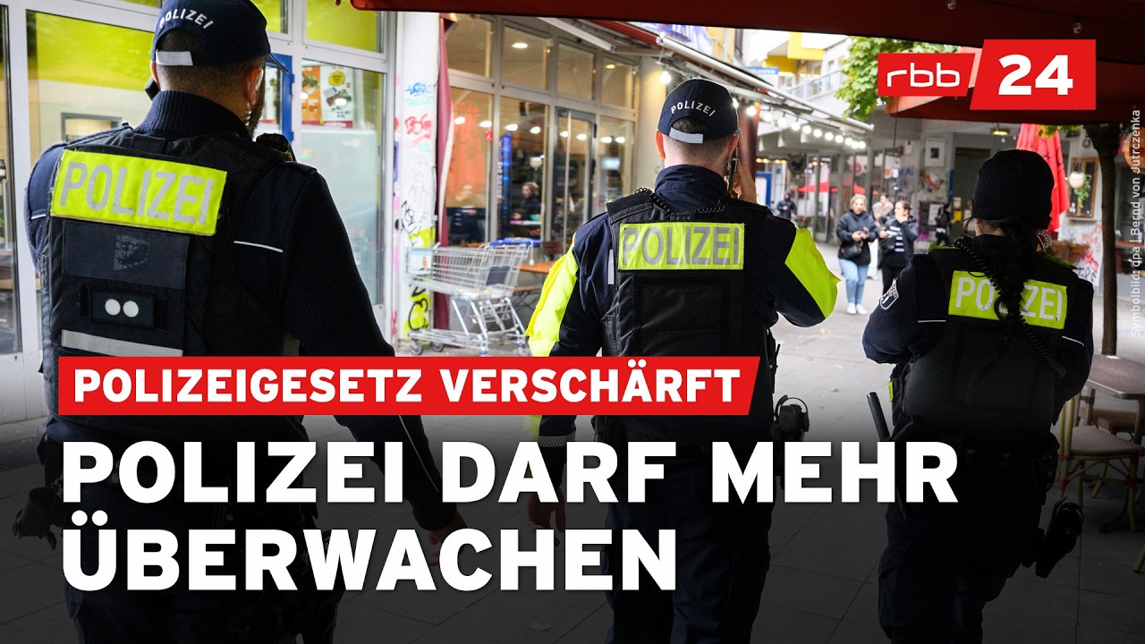 Video&uuml;berwachung, KI, Handy-Ortung: Berlin versch&auml;rft Polizeigesetz