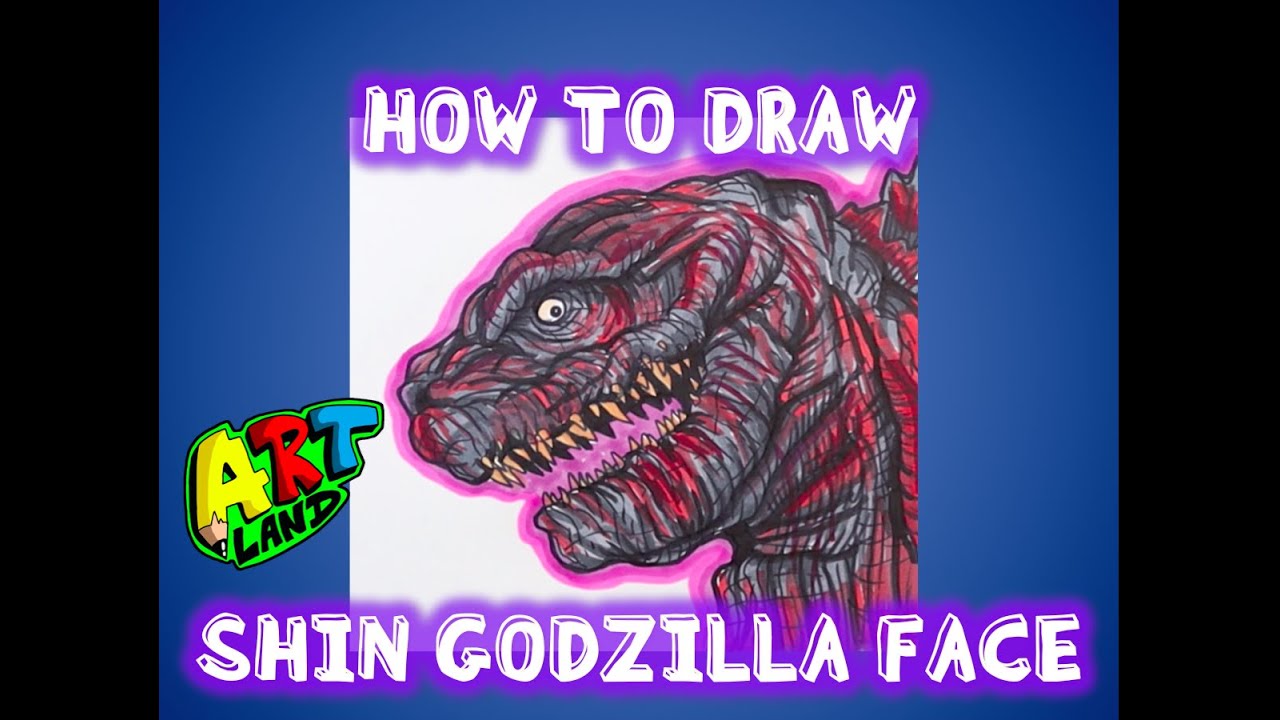 How to Draw SHIN GODZILLA FACE!!!