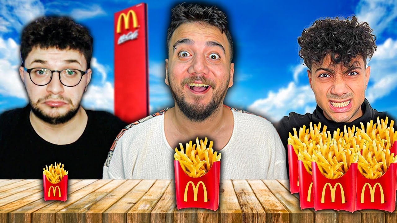 PATATES KIZARTMASI YEME KAPIŞMASI! (10 KİLO YEDİK!)