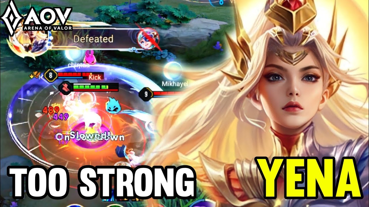 AOV : YENA GAMEPLAY | NO MERCY - ARENA OF VALOR LIÊNQUÂNMOBILE ROV COT