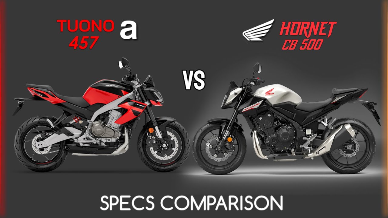 APRILIA TUONO 457 VS HONDA CB 500 HORNET| Comparison | Mileage | Top Speed | Price | Bike Informer