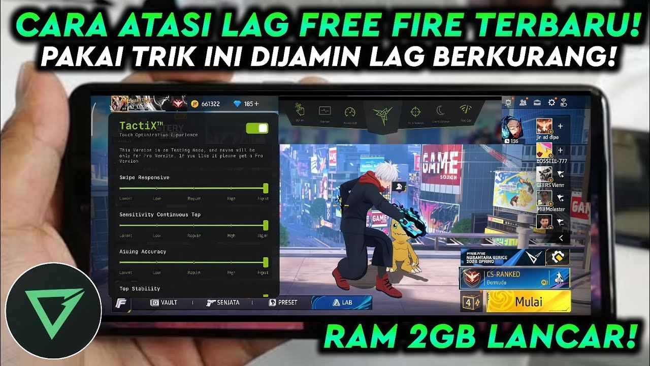 AUTO LANCAR‼️Cara mengatasi lag dan patah patah di game free fire setelah Update - GAME BOOSTER FF 🔥