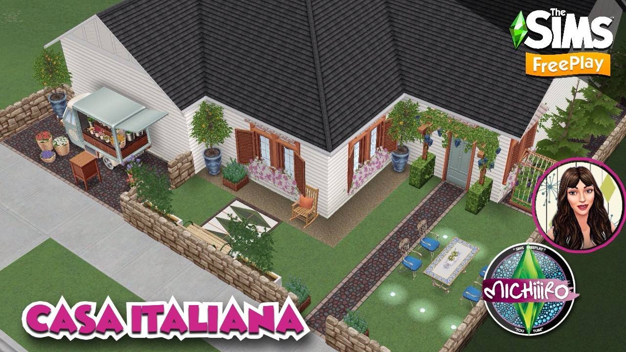 Casa italiana de la Nonna de Dany Sims |🌸| Tour y Planos |🐻| Sims FreePlay |🌸|