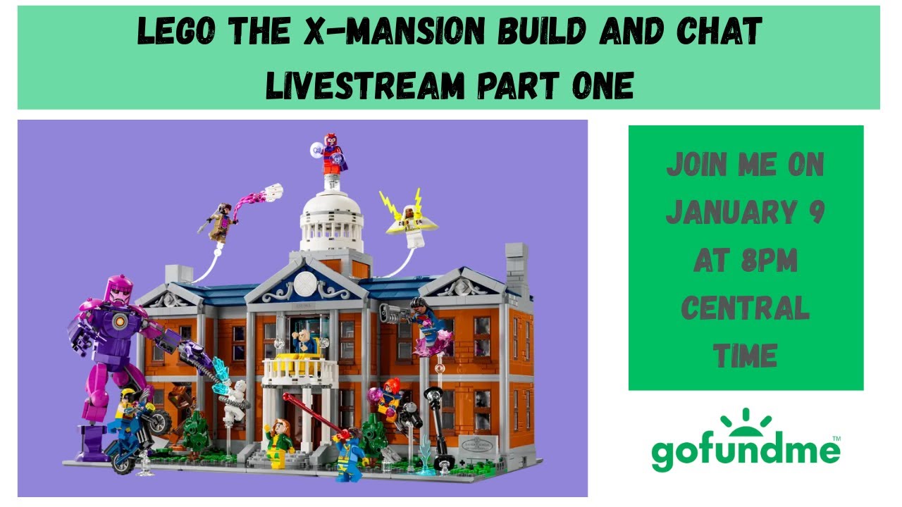 LEGO the X-Mansion build and chat livestream