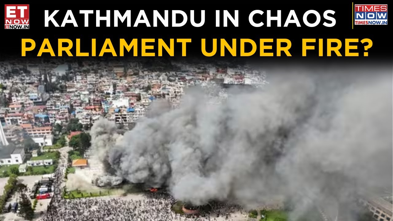 Nepal Crisis Deepens: Protests Rage in Kathmandu After PM Oli Resigns, Parliament Set On Fire!