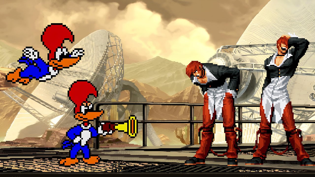 [KOF MUGEN] Woody Woodpecker vs. Iori Yagami