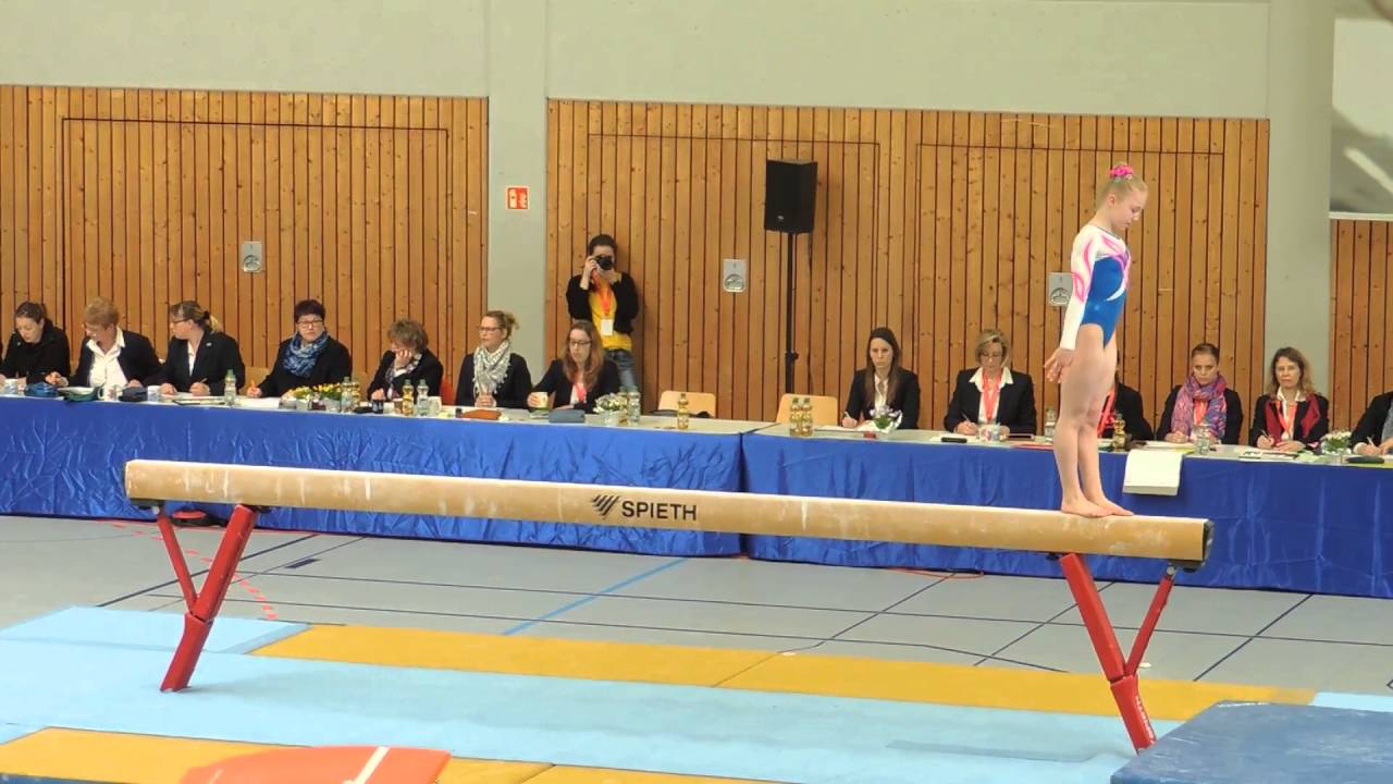 Leoni Papke - AK 13 Balken Finale - DJM Heidelberg 2016