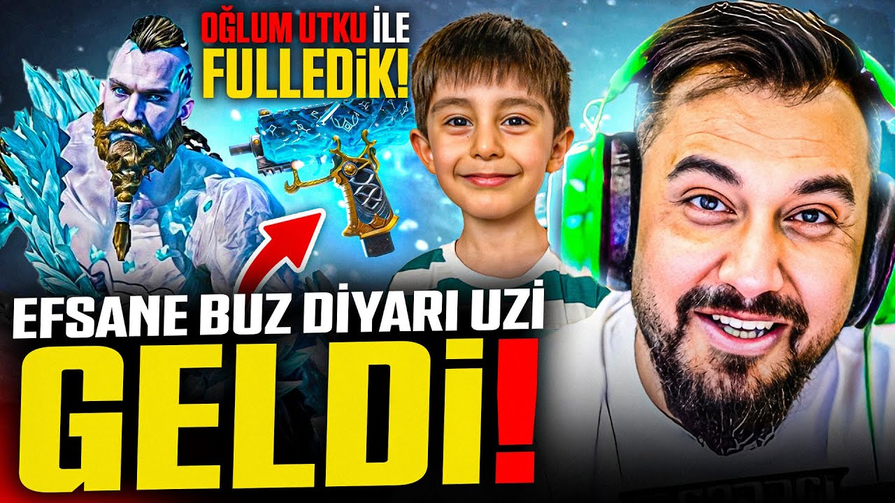 OĞLUMLA YENİ 8 SEVİYE UZİ VE NİHAİ SET ÇIKARTTIK! | PUBG MOBILE