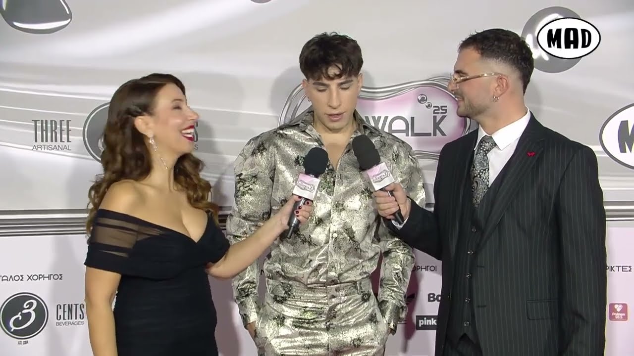 Nikolina, Evangelia, Manos και ZAF στο Red Carpet του MadWalk 2025 by Three Cents