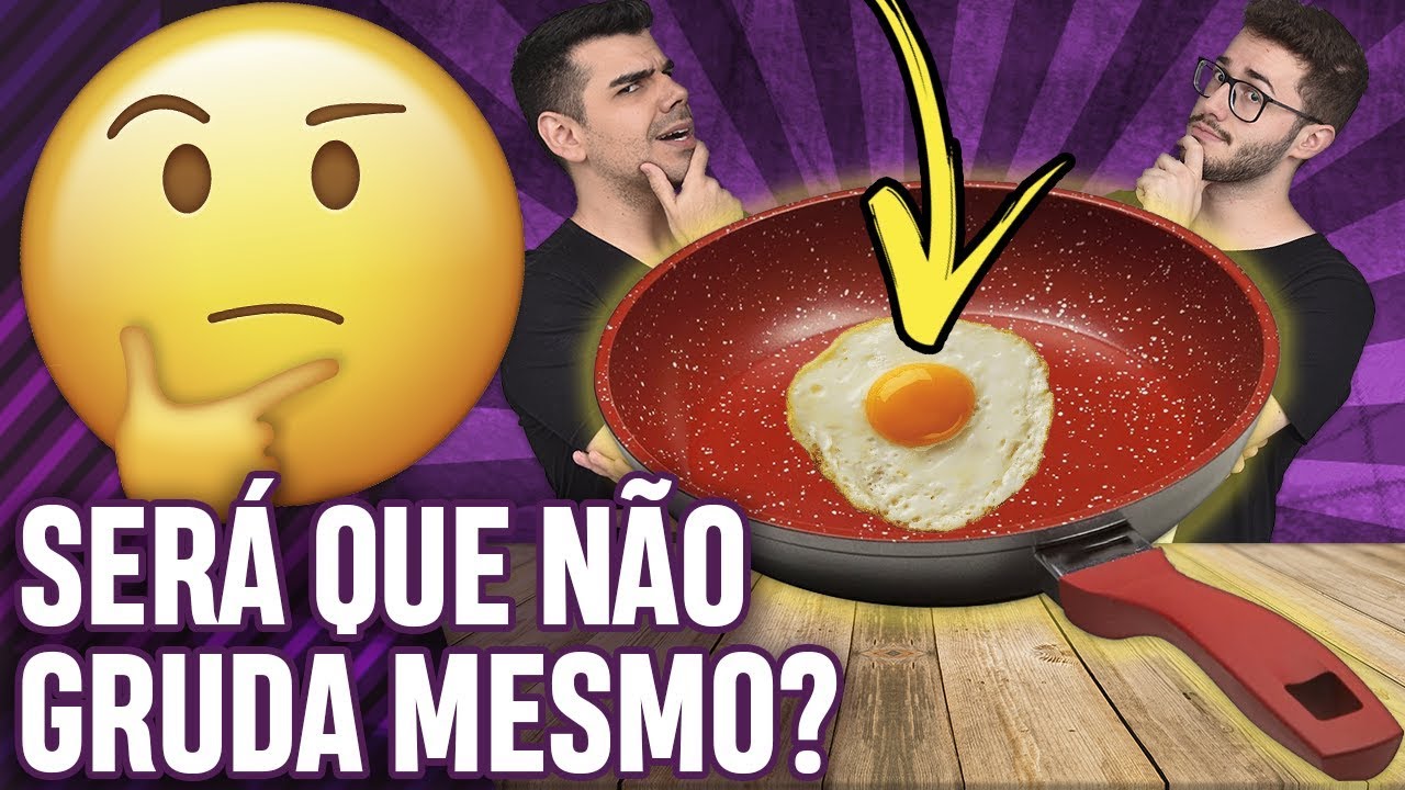 TESTANDO FRIGIDEIRA ANTIADERENTE SEM OLEO IGUAL A PANELA DA POLISHOP! | Virou Festa