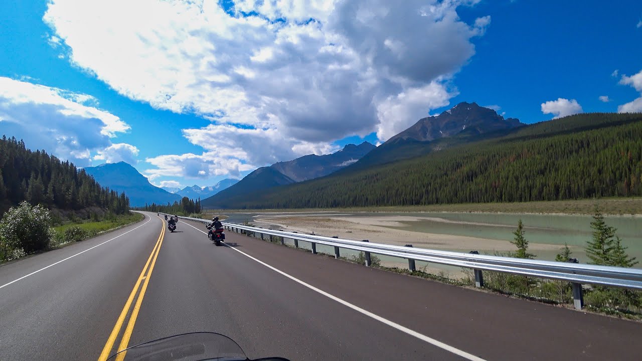 Day 4:14, Canada & Yellowstone,EagleRider,Harley Davidson,Stutfield Glacier,Icefield Centre,Banff 4K