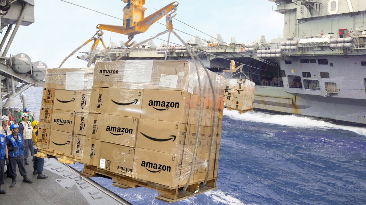 The Crazy Logistic Behind Amazon Delivery on a US  $13 Billion Aircraft Carrier