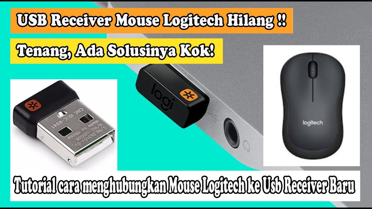 USB Receiver Mouse Logitech Hilang, Pairing Mouse Logitech dengan USB Receiver baru atau Mouse lama.