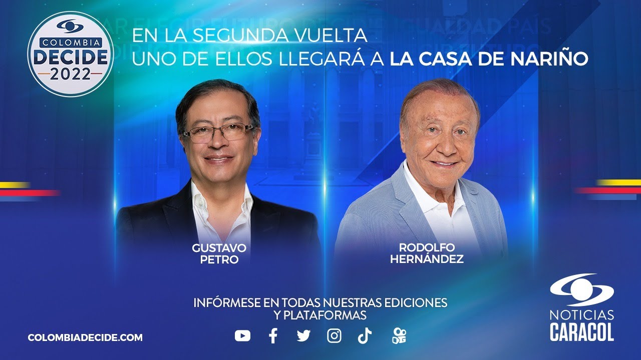 Reviva la primera vuelta de las elecciones presidenciales en Colombia
