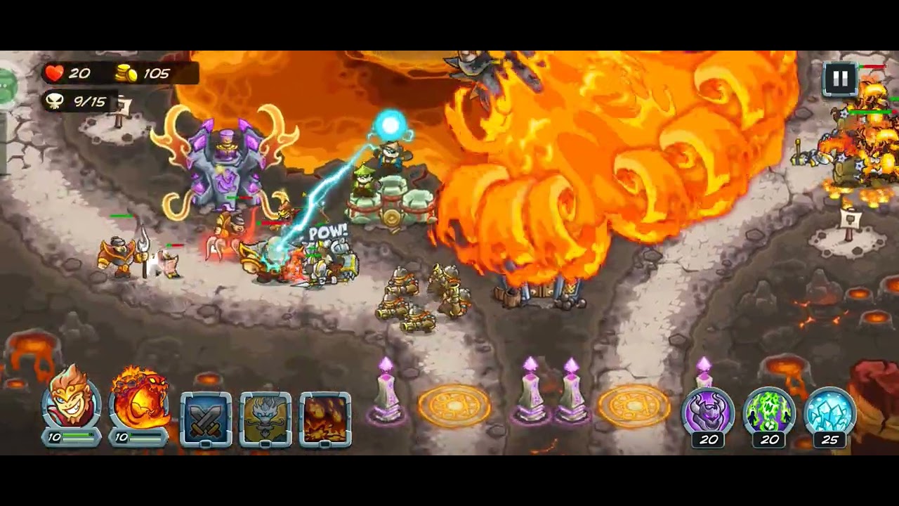 Stage 32: Fire Dragon Cave(Red Boy) | Kingdom Rush Alliance Mobile Gameplay | Veteran Difficulty 