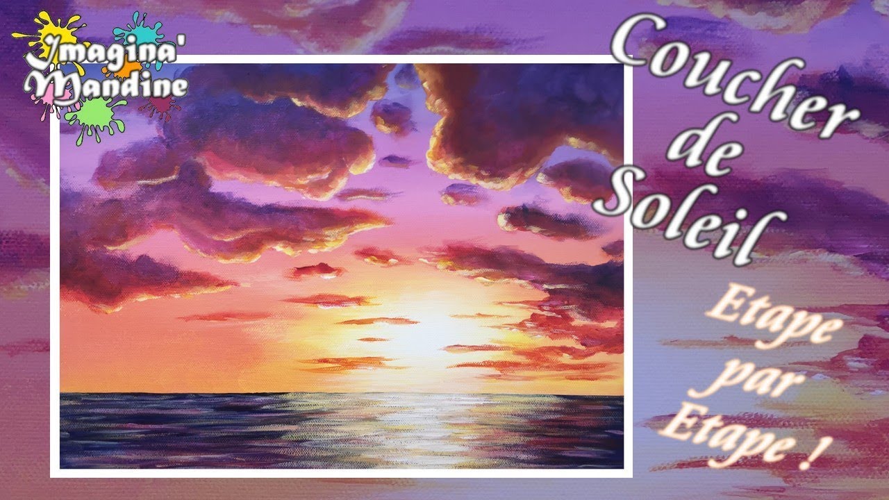 Coucher de Soleil - Peinture Acrylique