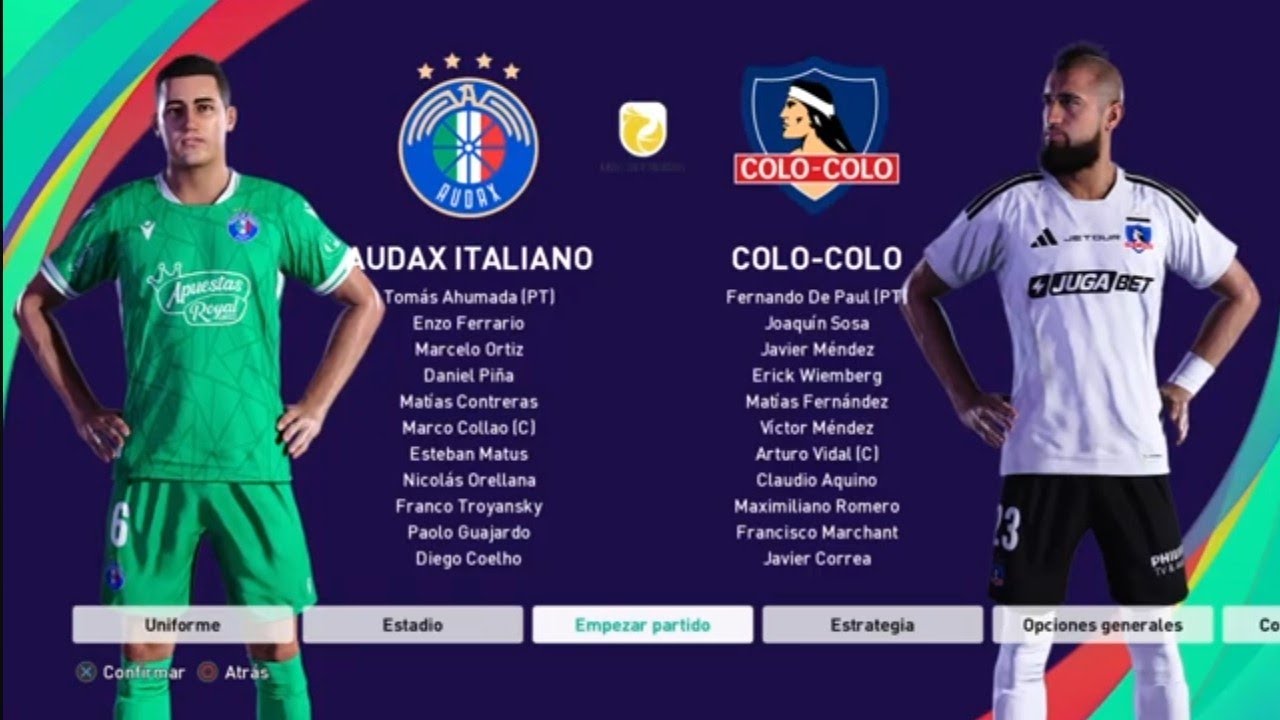 Chile Pes Aura Ps4 / Audax Italiano vs Colo-Colo/Liga de Primera Mercado Libre 2026