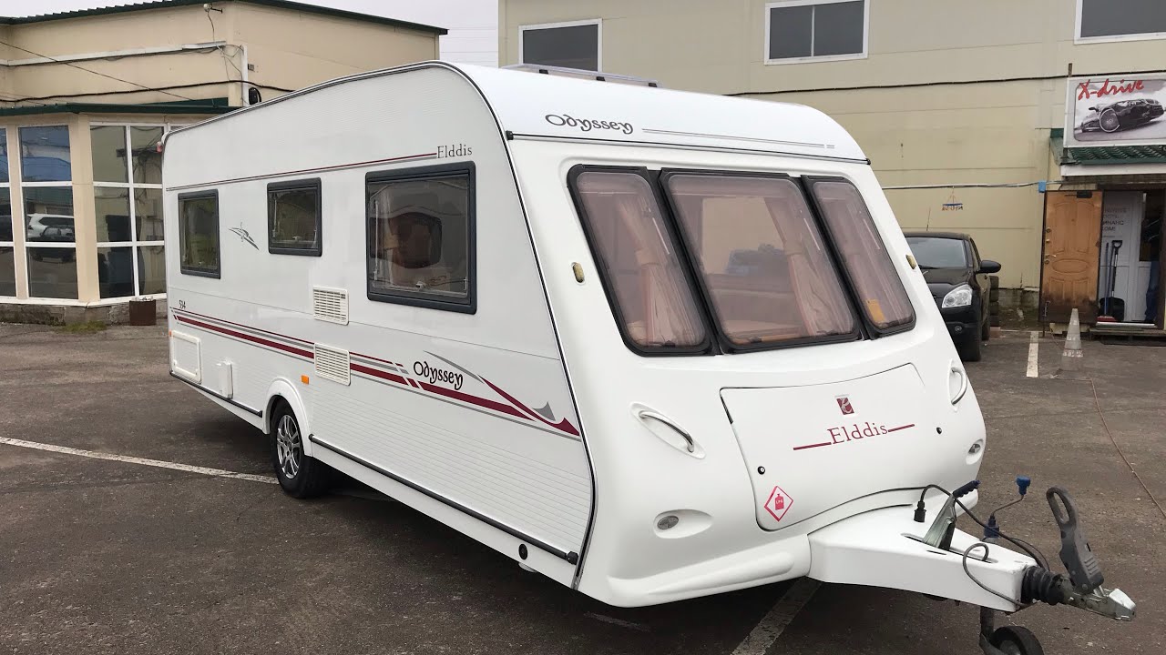 Обзор прицеп дача , прицеп для проживания .Elddis Odyssey 534. Пяти местный .