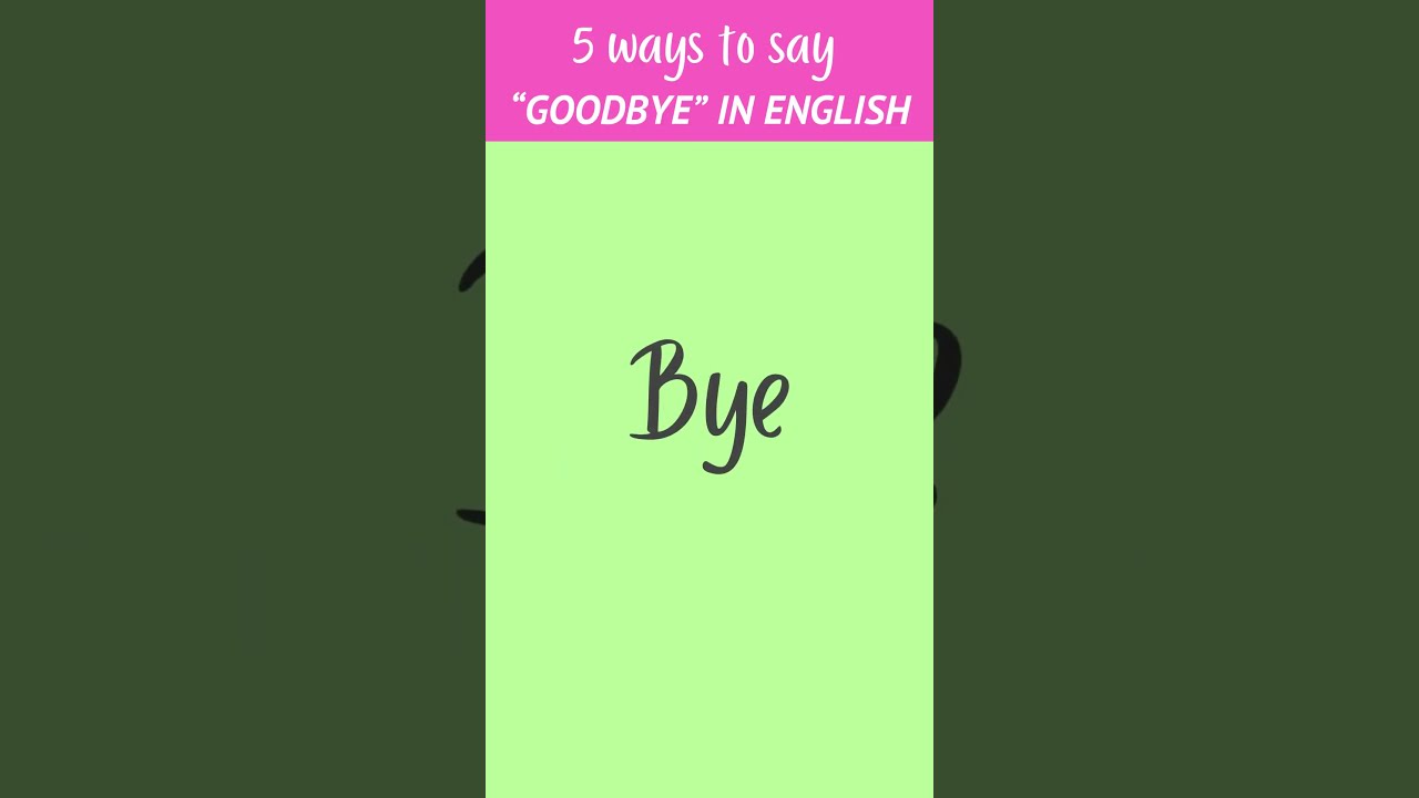 English | Ways to say goodbye | grammar | अंग्रेज़ीबोलनाकैसेसीखें | ingl&ecirc;s | ingles | engelska