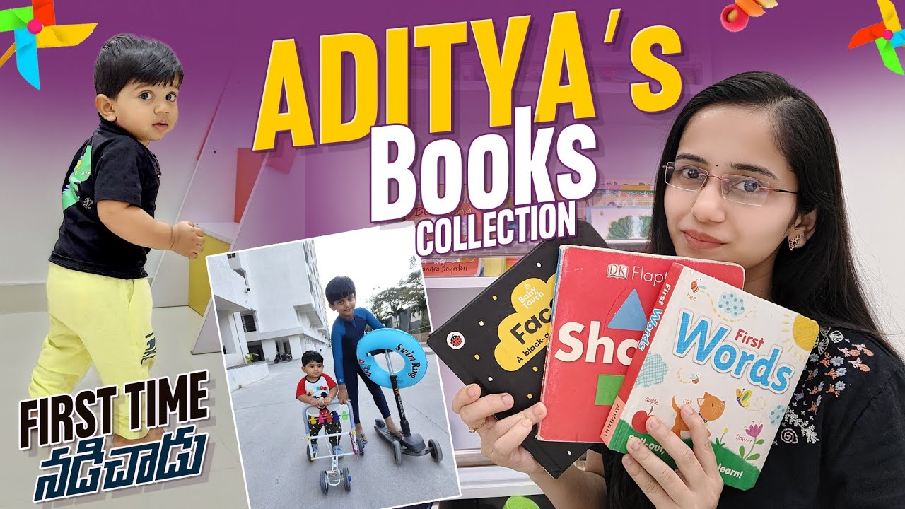 #VLOG Aditya started walking 🎉 | Baby Books collection | Parents are back home #voiceofvasapitta