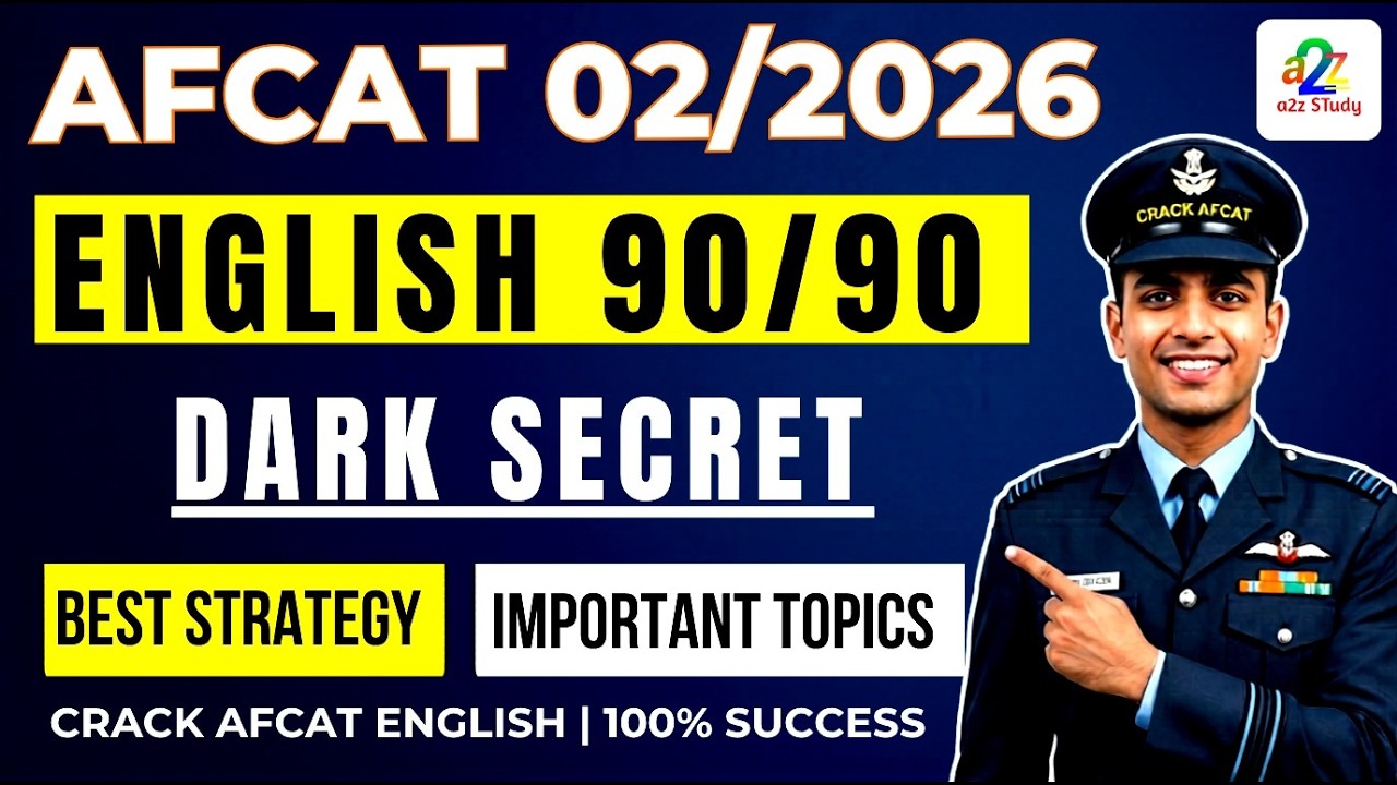 How to Score 90/90 in AFCAT 2 2026 English | Complete Strategy, Syllabus & Resources
