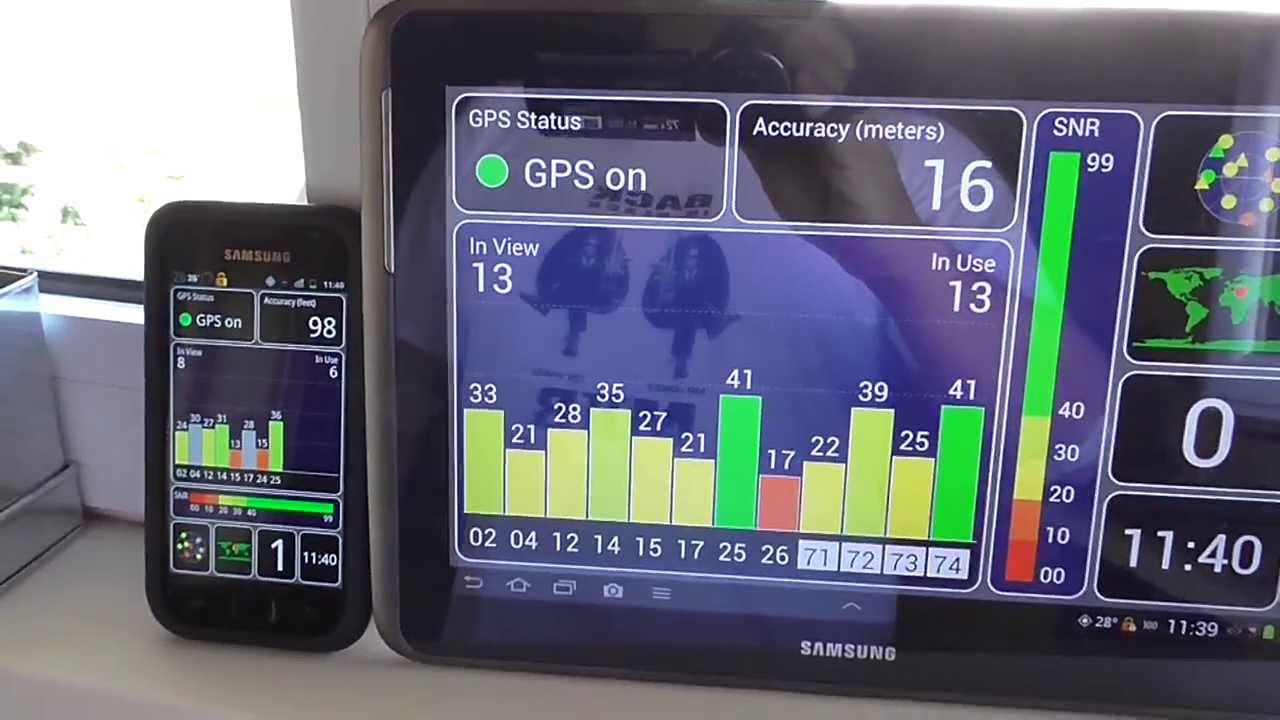 GPS TEST PLUS APP -SAMSUNG COMPARISON