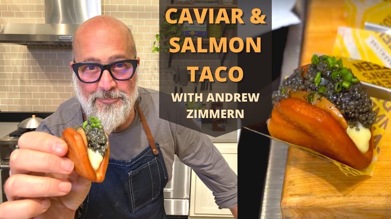 New Year's Eve Caviar and Salmon Tacos!