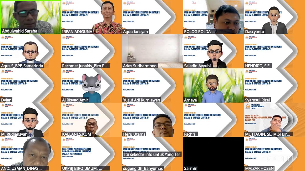 Mini Kompetisi Pekerjaan Konstruksi (Batch II)