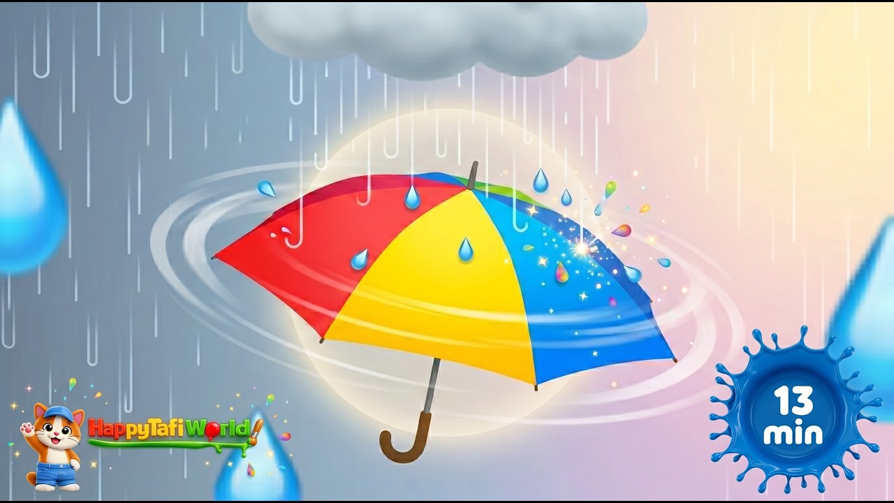 Rain Rain Go Away 🌧️ | 10+ Minutes of Nursery Rhymes | Happy Tafi World