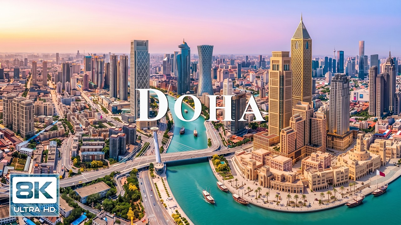 Doha 2026 8K 🇶🇦 | Lusail Skyline, The Pearl & Arabian Luxury