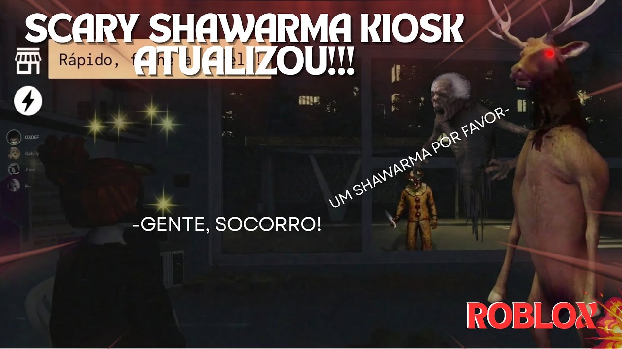 O SHAWARMA KIOSKI ATUALIZOU!!! | Roblox Scary Shawarma Kiosk: the ANOMALY [horror]