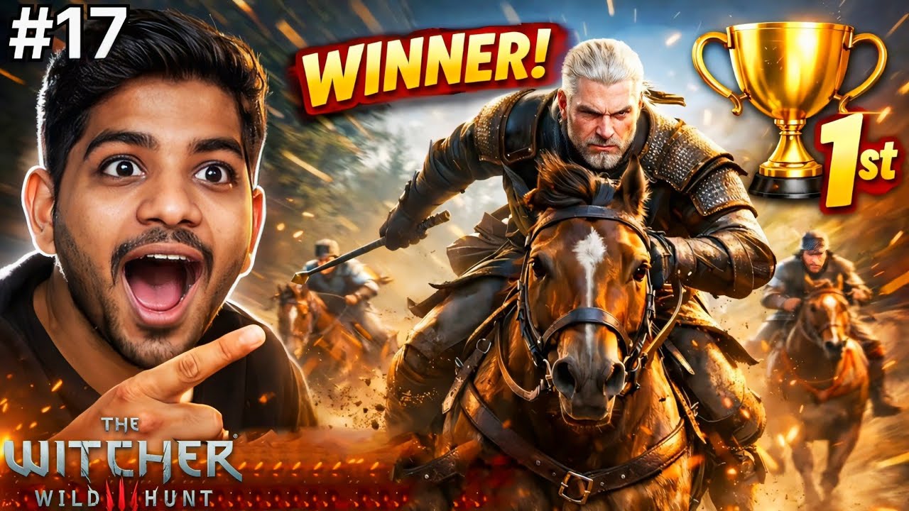 I WIN THE HORSE RACE IN THE WITCHER WILD HUNT 3 GAMEPLAY! #17